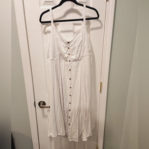 Torrid white midi dress